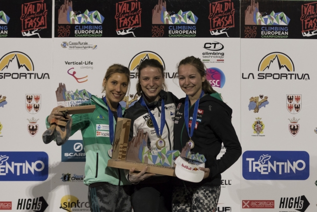 Mina Markovič evropska podprvakinja, Garnbretova in Škofic  blizu stopničk!