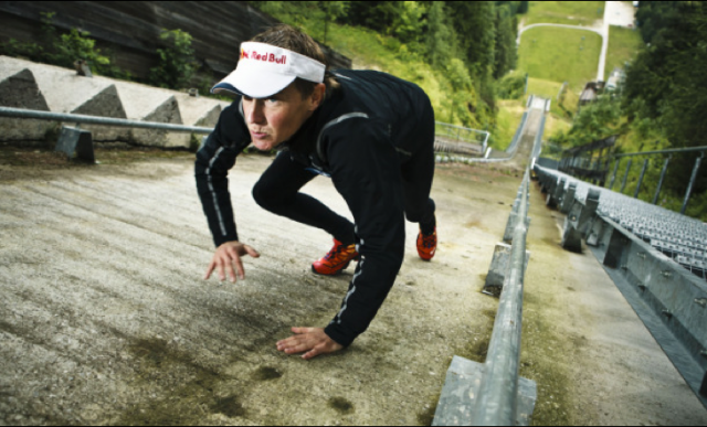 Red Bullov šprint na planiško velikanko. Salomonov Man of the day za najbolj spočitega tekmovalca.