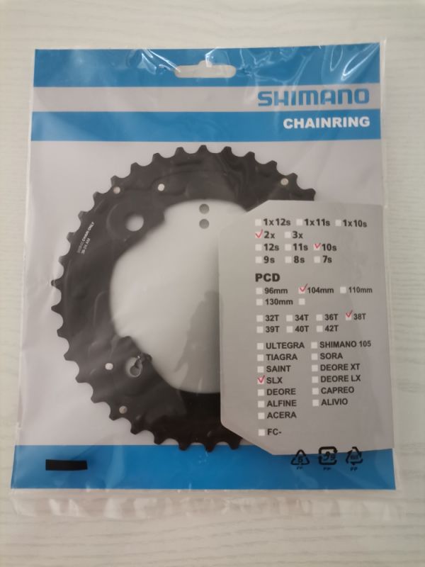 Shimano SLX FC-M675 verižnik  (chainring) 2x10  38T