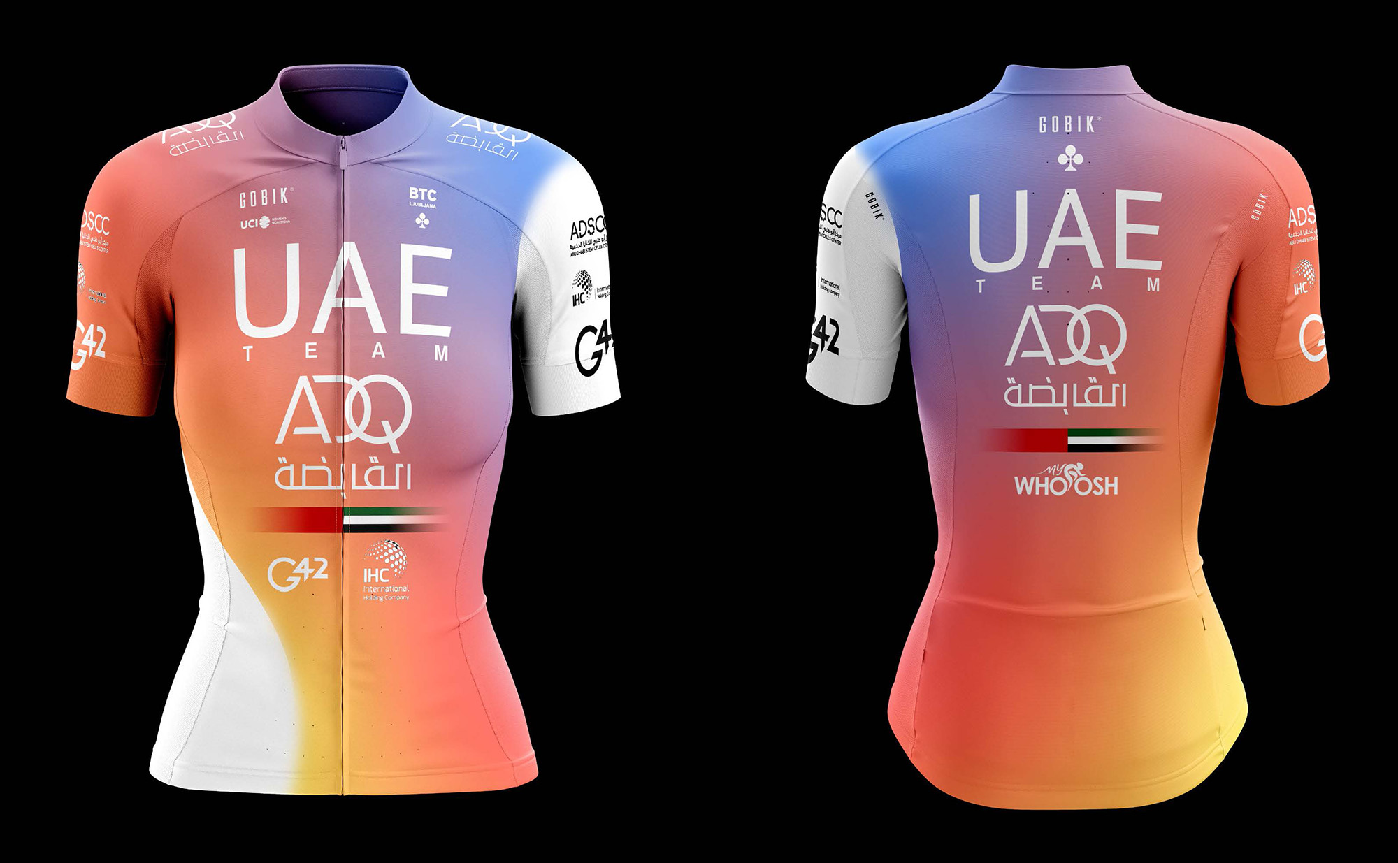 Barve UAE ADQ in sestava ekipe